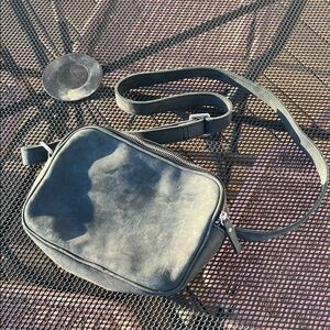 Duluth Trading Co. Suede Crossbody Dual Pocket Bag